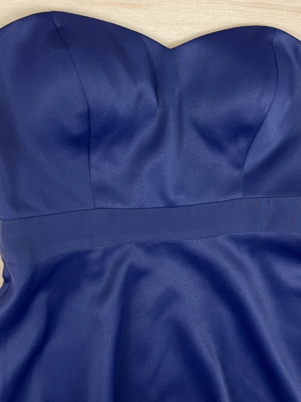 Y2K BCBGeneration Midnight Blue Strapless Mini Dress Sz 8 With Tags - Picture 11 of 16